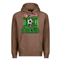 Chestnut My heart is on that court Soccer Premium Hoodie - HowdyJamesFarm