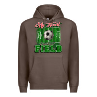 Coffee My heart is on that court Soccer Premium Hoodie - HowdyJamesFarm
