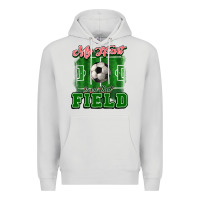 Dove Grey My heart is on that court Soccer Premium Hoodie - HowdyJamesFarm