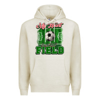 Oatmeal Heather My heart is on that court Soccer Premium Hoodie - HowdyJamesFarm