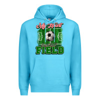 Ocean Blue My heart is on that court Soccer Premium Hoodie - HowdyJamesFarm