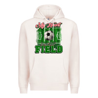 Pale Pink My heart is on that court Soccer Premium Hoodie - HowdyJamesFarm