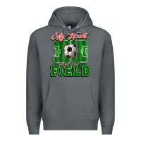 Rock My heart is on that court Soccer Premium Hoodie - HowdyJamesFarm