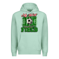 Seafoam My heart is on that court Soccer Premium Hoodie - HowdyJamesFarm