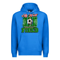 True Royal My heart is on that court Soccer Premium Hoodie - HowdyJamesFarm