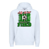 White My heart is on that court Soccer Premium Hoodie - HowdyJamesFarm