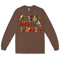 Chestnut santas favorite teacher Long Sleeve Tee - NancyCooperArtShop