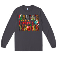 Smoke santas favorite teacher Long Sleeve Tee - NancyCooperArtShop