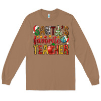 Toasted Coconut santas favorite teacher Long Sleeve Tee - NancyCooperArtShop