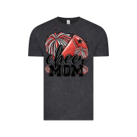 Vintage Black cheer mom Vintage Tee - MaliasSmallBusiness
