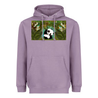 Lavender cute panda Heavyweight Hoodie - TumblerDesignByShophia
