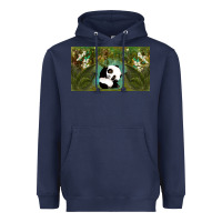 Navy cute panda Heavyweight Hoodie - TumblerDesignByShophia