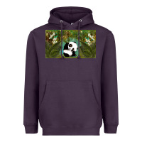 Plum cute panda Heavyweight Hoodie - TumblerDesignByShophia