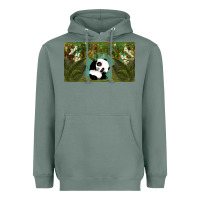 Sage cute panda Heavyweight Hoodie - TumblerDesignByShophia