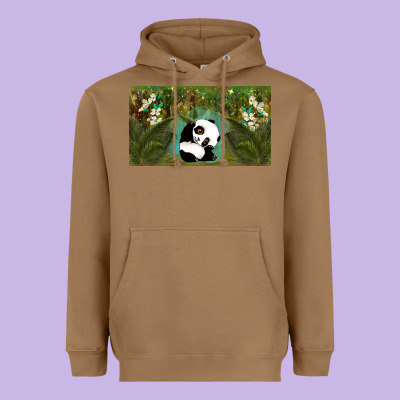 Cute Panda Heavyweight Hoodie Designed By Tumblerdesignbyshophia