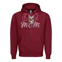 Burgundy Dog Mom Zipper Hoodie - Bettercallsaul
