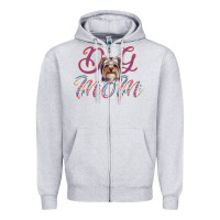 Heather Grey Dog Mom Zipper Hoodie - Bettercallsaul