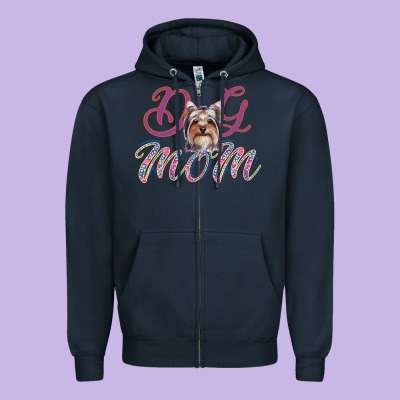 Dog Mom Zipper Hoodie Designed By Bettercallsaul