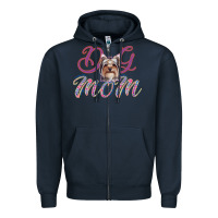 Navy Dog Mom Zipper Hoodie - Bettercallsaul