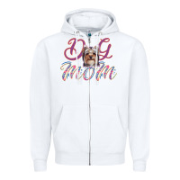 White Dog Mom Zipper Hoodie - Bettercallsaul