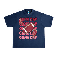 Navy game day football Urban Heavy Tee - MaliasSmallBusiness