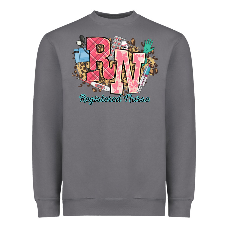 Rn Registered Nurse Western Heavyweight Sweatshirt by NancyCooperArtShop | Teevron