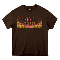 Chocolate Brown caffeine queen 16oz libbey cup Heavy Core Tee - HRA Design Shop