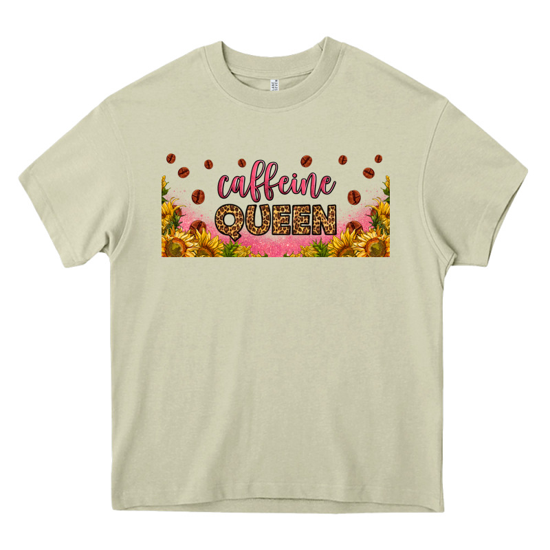 Caffeine Queen 16oz Libbey Cup Heavy Core Tee by HRA Design Shop | Teevron
