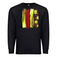 Black Softball brushstroke Premium Sweatshirt - HowdyJamesFarm