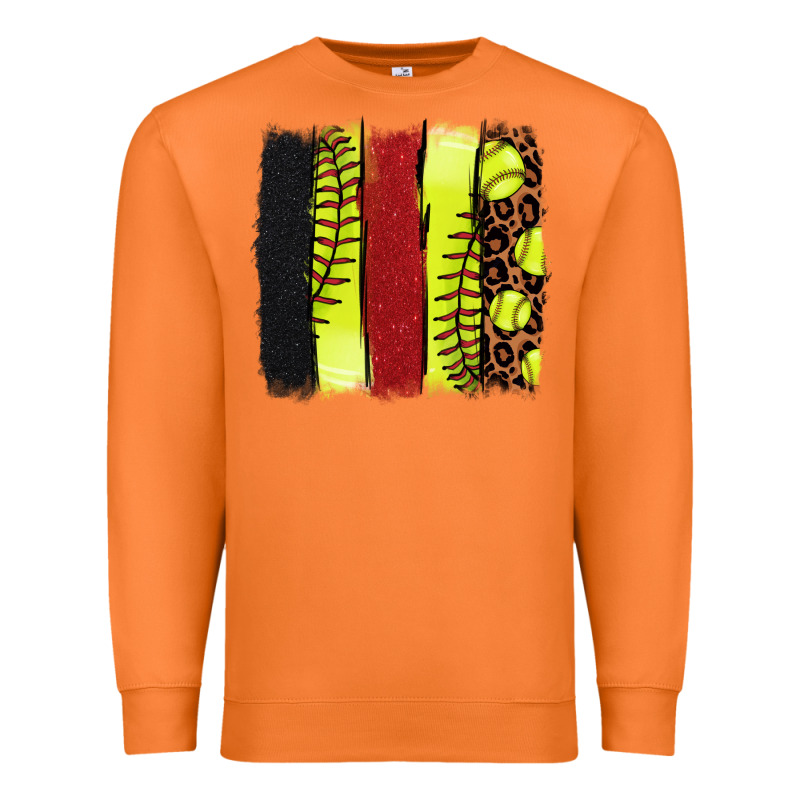 Softball Brushstroke Premium Sweatshirt by HowdyJamesFarm | Teevron