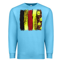 Ocean Blue Softball brushstroke Premium Sweatshirt - HowdyJamesFarm