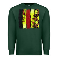 Sports Green Softball brushstroke Premium Sweatshirt - HowdyJamesFarm