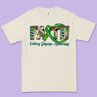 Faith Kidney Disease Awareness Premium Tee Designed By Jahusdesignshop