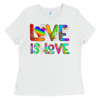 White love is love Ladies Tee - HRA Design Shop