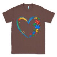 Chestnut autism heart Classic Tee - MaliasSmallBusiness
