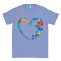 Colony Blue autism heart Classic Tee - MaliasSmallBusiness