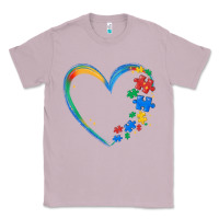 Lilac autism heart Classic Tee - MaliasSmallBusiness