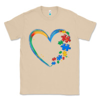 Mushroom autism heart Classic Tee - MaliasSmallBusiness