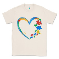 Natural autism heart Classic Tee - MaliasSmallBusiness