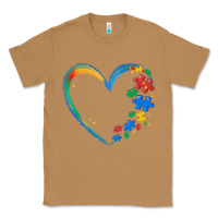 Toasted Coconut autism heart Classic Tee - MaliasSmallBusiness