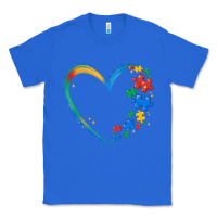 True Royal autism heart Classic Tee - MaliasSmallBusiness