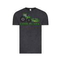 Vintage Black pushin' my luck Vintage Tee - MaliasSmallBusiness