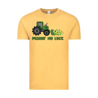Vintage Mustard pushin' my luck Vintage Tee - MaliasSmallBusiness