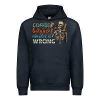 Navy coffee because murder is wrong bbs Urban Hoodie - BundleAndBundleShop