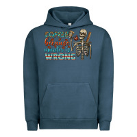 Pigment Midnight Navy coffee because murder is wrong bbs Urban Hoodie - BundleAndBundleShop