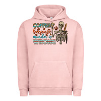 Pigment Salmon coffee because murder is wrong bbs Urban Hoodie - BundleAndBundleShop