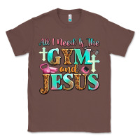Chestnut all i need is the gym and jesus Classic Tee - JahusDesignShop