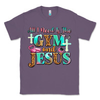 Lavender all i need is the gym and jesus Classic Tee - JahusDesignShop