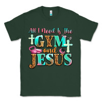 Sports Green all i need is the gym and jesus Classic Tee - JahusDesignShop