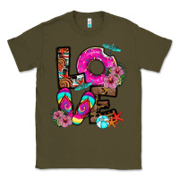 Army Green Love Summer Classic Tee - CowhideDigitalArt